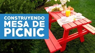 ¿Cómo construir una mesa de picnic [upl. by Wertheimer677]