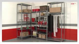 Etagère modulaire métallique avec boulons par AR Shelving Versatile System [upl. by Elok]