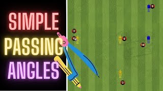 Simple Passing Angles  Two Triangles  FootballSoccer [upl. by Aikcir210]