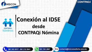 Conexión en línea con IDSE desde CONTPAQi Nómina [upl. by Haimes]