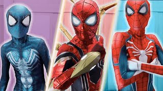 TODOS MIS TRAJES DE SPIDERMAN 2020  MY COLLECTION OF SPIDERMAN SUITS 2020  IVANSPIDEY [upl. by Micheline239]