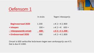 Inkoopwaarde omzet inkopen voorraad en brutowinst [upl. by Wilkie684]