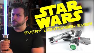 EVERY LIGHTSABER EVER Star Wars Lightsaber Toys amp Replicas Retrospective  Votesaxon07 [upl. by Arries295]