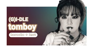 GIDLE TOMBOY Karaoke [upl. by Anelaf]