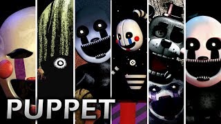 Evolution of Puppet in FNAF 20142018 [upl. by Rokach277]