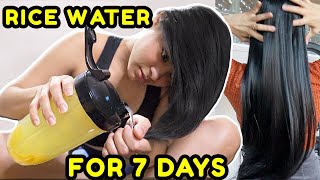 YAO RICE WATER FOR 7 DAYS Grow the longest hair ever before amp after results [upl. by Akived712]