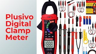 Plusivo Digital Clamp Meter T RMS 6000 Multimeter [upl. by Eemiaj]