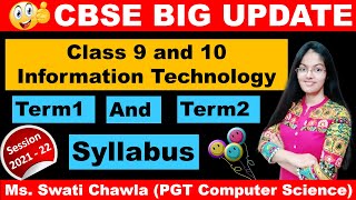 Term wise Syllabus for Class 9 and 10 Information Technology 402 [upl. by Neyrb]