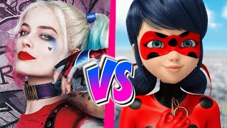 Harley Quinn vs Ladybug  BATALLA DE RAP ANIMADA [upl. by Alyss]