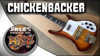 Neck through Chinese copy Rickenbacker bass 2019 REVIEW amp DEMO [upl. by Yuji26]