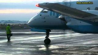 Loganair Saab 340 Departing EGPN [upl. by Tonye657]