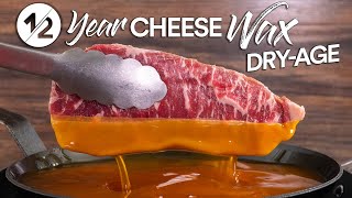 I DryAged steaks in CHEESE WAX for 12 yr and ate it [upl. by Aneloj]