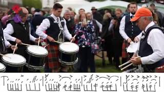 SFU Pipe Band Drum Corps led by J Reid Maxwell [upl. by Mehala]