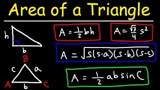 How To Find The Area of an Isosceles Triangle  Math [upl. by Bowne364]