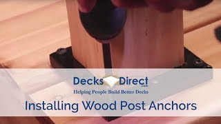 How To Mount and Install Deck Post Anchors [upl. by Sral]