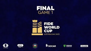 FIDE World Cup 2023  Final  Game 1 [upl. by Angelis]