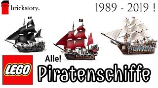 Alle LEGO Segel und Piratenschiffe von 1989  2019  Pirates The Movie und Herr der Ringe [upl. by Newol380]