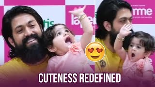 Rocking Star Yash Daughter Ayras Cuteness Overloaded  Manastars [upl. by Bravin]