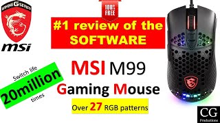 MSI M99 Gaming Mouse  full review of the SOFTWARE [upl. by Ianahs]