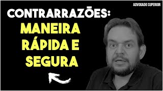 Como fazer ótimas CONTRARRAZÕES no REsp SEM PERDER TEMPO  Advogado Superior [upl. by Spatz]