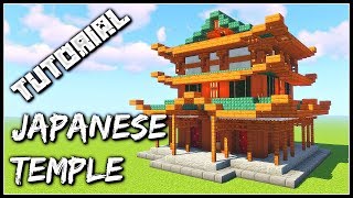 How To Build A Japanese Temple  Minecraft Tutorial [upl. by Ynnod632]