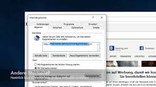 Internet Explorer Startseite ändern Windows 10 7 und XP [upl. by Ocana]