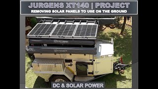 JURGENS XT140 CAMPING TRAILER  REMOVABLE SOLAR PANELS ON BUNDUTOP jurgensxt140 bundutop [upl. by Dianemarie]