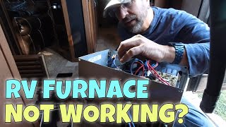 RV Furnace Troubleshooting  Faulty Sail Switch and Replacement [upl. by Jarin]