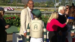 Faiza wins the Santa Anita Oaks on Saturday April 8 at Santa Anita Park [upl. by Dihgirb]