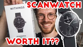 Withings Scanwatch Review Heart Rate Test Unboxing First Look [upl. by Ennaimaj]