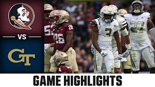 Florida State Seminoles vs Georgia Tech Yellow Jackets Game Highlights  2024 ACC Football [upl. by Tor]