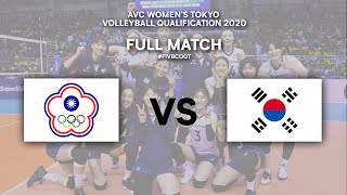 TPE vs KOR  Semi Finals  AVC Womens Tokyo Volleyball Qualification 2020 [upl. by Ancilin]