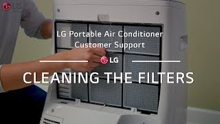 LG Portable AC  Cleaning the Filters [upl. by Eliott]