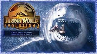 THE BIGGEST AQUATIC IN THE GAME  MEGALODON SHOWCASE  Jurassic World Evolution 2 [upl. by Esoj98]