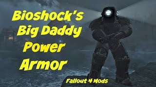 Bioshock Submersible Power Armor Mod  Fallout 4 [upl. by Anitsuga265]