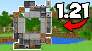 Minecraft 3x3 Piston Door  121 Tutorial [upl. by Johnsten]