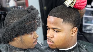 HIS JOB MADE HIM CUT HIS HAIR😳 WAVE LENGTH MID BALD TAPER HAIRCUT TUTORIAL [upl. by Eioj]