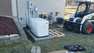 22KW GENERATOR INSTALL with 200 AMP ATS [upl. by Ced839]