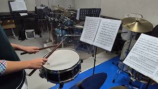 빅퍼스 스네어드럼 메소드 2권 25번 98 Vic firth snare drum method book 2 Lesson 25 [upl. by Idnil497]