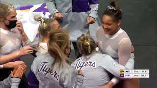 Haleigh Bryant Perfect Vault LSU vs Missouri 2021 10000 [upl. by Ahsiuq156]