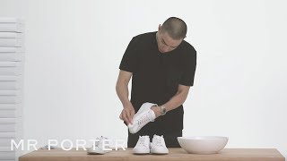 How To Keep Your Sneakers Clean  MR PORTER [upl. by Natka]