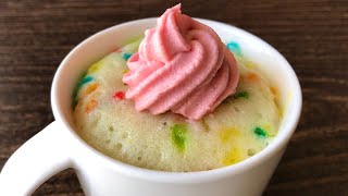 Vanilla Mug Cake in 1 Minute  Eggless Microwave Cake  Em’s Kitchen [upl. by Fleck]