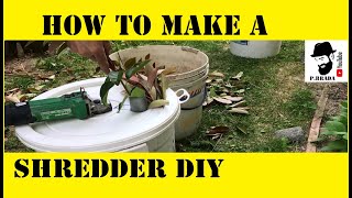 How to make a Wood ShredderChipper DIY [upl. by Aisyram]