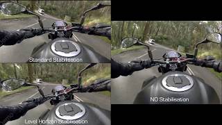 ReelSteady GO  GoPro Hero 6  Software Stabilisation Comparison  Motorcycle [upl. by Samled165]