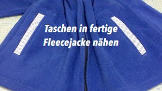 Taschen in fertige Jacke nähen  Lilo Siegel [upl. by Esinaej]