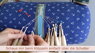 Grundkurs Klöppeln 01  Video 3 Schaue mir beim Klöppeln einfach über die Schulter [upl. by Notelrac986]