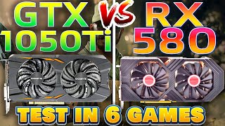 GTX 1050Ti 4GB vs RX 580 8GB  Test In 6 Games  1080p [upl. by Weisler882]