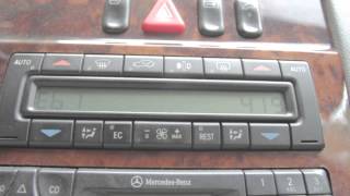 Mercedes W210 Climate Control Fault Codes [upl. by Woolcott955]