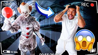 Hilarious PENNYWISE Scare PRANK On Boyfriend [upl. by Lenrad474]