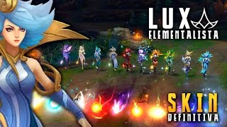 LUX ELEMENTALISTA ¡In Game  Skin Definitiva  Noticias LOL [upl. by Rihat]